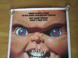 Childs Play 3 Original 1991 Video Film Poster Linen Backed Chucky Doll Horror