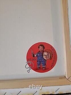 Childs Play Chucky Art Signed X2