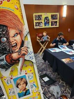 Childs Play Chucky Doll Movie Art Print Poster Steven Holliday Alex Vincent JSA