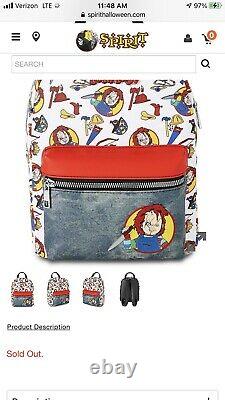 Childs Play Chucky Mini Backpack And Funko Boxed Tee Tshirt Size Small In Hand