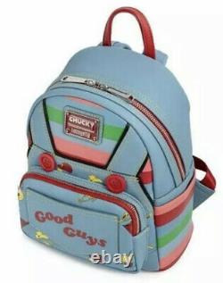 Childs Play Good Guys Chucky Outfit Faux Leather Mini Backpack Bag Loungefly
