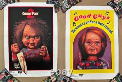 Childs Play & Good Guys Chucky Screen Print Poster Set By Rockin Jelly Bean