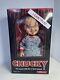 Childs Play Mega Scale 15 Chucky Mezco Scarred Face Talking Doll Works