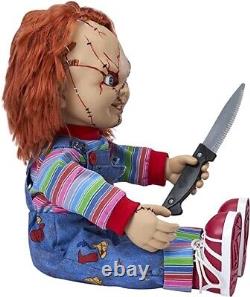 Childs Play Talking Chucky Doll Detach Plastic Knife Hi! I'm Chucky! Wanna Play