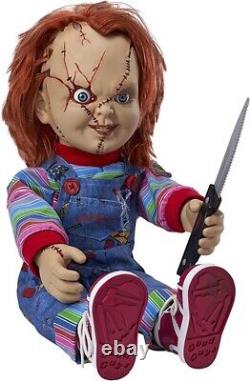 Childs Play Talking Chucky Doll Detach Plastic Knife Hi! I'm Chucky! Wanna Play