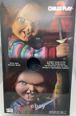 Chucky Action Figure 15 Childs Play Talking Menacing Chucky Doll Mezco