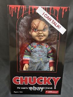 Chucky Action Figure 15 Childs Play Talking Scarred Chucky Doll Mezco Toys USA