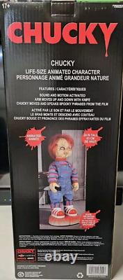 Chucky Animation Talking Motion Activated Life Size Doll Childs Play Halloween