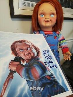 Chucky Child's Play 11x14 Original Auto'd Jason Edmiston Print # 98 of 100