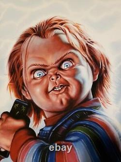 Chucky Child's Play 11x14 Original Print # 28 of 100 by Jason Edmiston Mondo