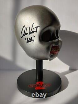 Chucky Child's Play 2 Cast Signed Skull Prop Full Scale Replica