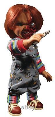 Chucky Child's Play 3 Scarred Talking Pizza Face Doll Killer Mezco