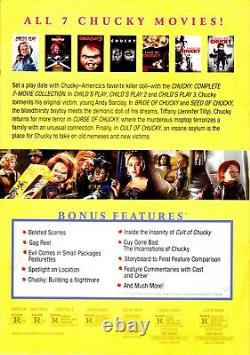 Chucky Complete 7 Movie Collection Childs Play 1,2,3,4,5,6,7 Blu Ray Set New