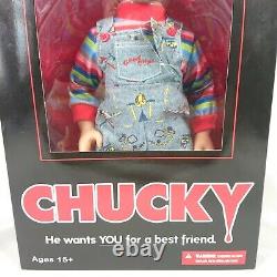 Chucky Doll Bride Of Chucky Child's Play 15 Mezco Talking Mega Scale with Sound