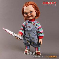Chucky Doll Talking Child's Play Evil Face 15 Mezco Mega Scale with Sound Prop