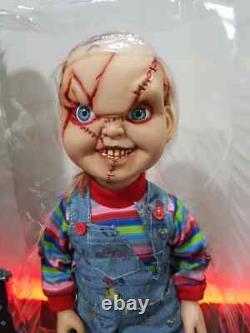 Chucky Doll Talking Child's Play Scarred 15 Mezco Mega Scale Faulty