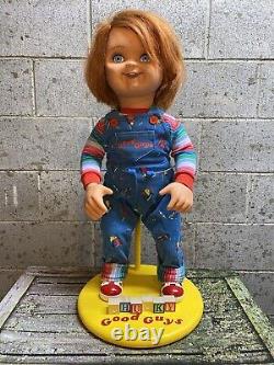 Chucky Good Guys Doll Display STAND ONLY with Blocks Childs Play Doll Stand