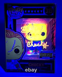 Chucky Signed Funko Pop Childs Play Ed Gale Remarque Sketched Art Beckett COA