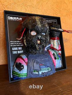Chucky doll child's play BURNT version 3D frame READY TO SHIP