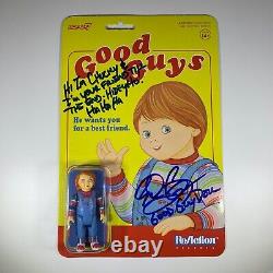 EDAN GROSS Hand-Signed CHILDS PLAY Good Guys Chucky Figure Autograph (JSA COA)