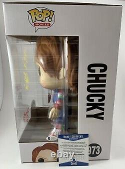 Ed Gale & Alex Vincent Dual Signed Childs Play 2 10 Chucky Funko POP Beckett CO