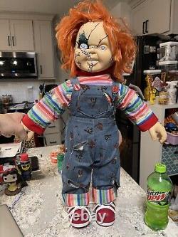 Ed Gale Alex Vincent Signed Childs Play Full-Size Movie Chucky Doll Beckett