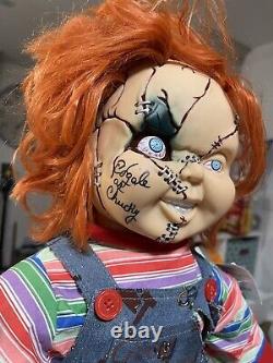 Ed Gale Alex Vincent Signed Childs Play Full-Size Movie Chucky Doll Beckett