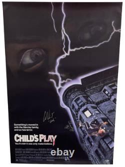 Ed Gale Alex Vincent Signed Full Size Movie Poster Child's Play Chucky Beckett