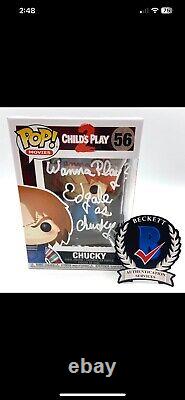 Ed Gale Signed Autograph Funko Pop Child's Play 2 Beckett Bas Wanna Play Chucky