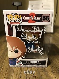 Ed Gale autographed signed inscribed Funko Pop #56 Chucky BGS COA Childs Play 2