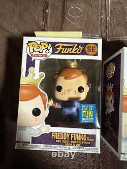 Funko Pop! 2019 Box Of Fun Freddy Funko As Chucky Regular And Bloddy Nib