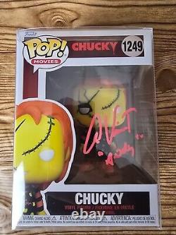 Funko Pop Child's Play Chucky with Protector signed by Alex Vincent (Andy)