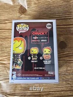 Funko Pop Child's Play Chucky with Protector signed by Alex Vincent (Andy)