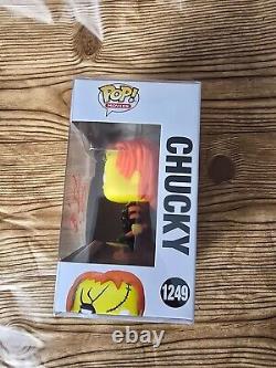 Funko Pop Child's Play Chucky with Protector signed by Alex Vincent (Andy)