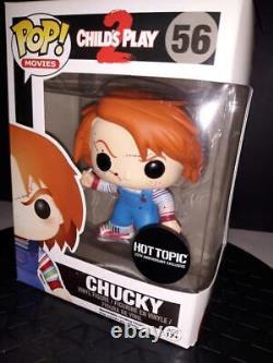 Funko Pop Chucky Hot Topic Exclusive Bloody Child's Play 2 Horror 56 25th Ann