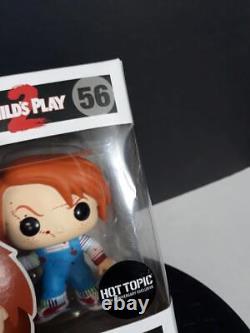 Funko Pop Chucky Hot Topic Exclusive Bloody Child's Play 2 Horror 56 25th Ann