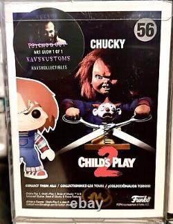 Funko Pop HORROR CHILD'S PLAY Lot 8, 3 CHUCKY EXCLUSIVES/VAULTED CUSTOM withCASES