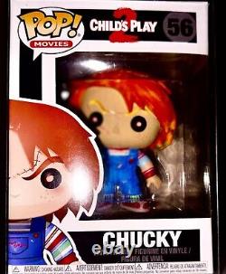 Funko Pop HORROR CHILD'S PLAY Lot 8, 3 CHUCKY EXCLUSIVES/VAULTED CUSTOM withCASES