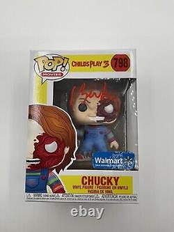 Funko Pop Horror Movies Childs Play 3 Jack Bender signed ACOA Chucky Figure 798