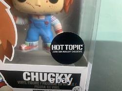 Funko Pop Mint Child's Play Chucky 25th Ann Hot Topic Blood Splatter Bloody RARE