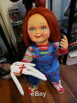 Good Guy Doll Child's Play Talking Chucky Life Size 30 Inch Tall with Extras