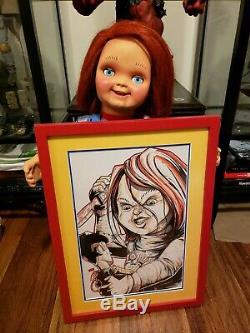 Good Guy Doll Child's Play Talking Chucky Life Size 30 Inch Tall with Extras