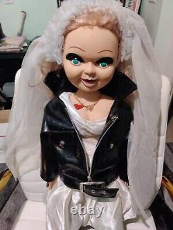 HUGE 26-in Bride Of Chucky TIFFANY DOLL Plush WithClothes SPENCERS BRIDE OF CHUCKY