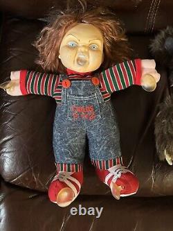 Krampus Teddy Bear Plus Vintage Chucky Childs Play 2 Doll 1990