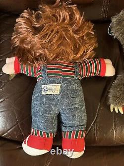 Krampus Teddy Bear Plus Vintage Chucky Childs Play 2 Doll 1990