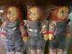 LOT OF 3 Childs Play 24 Chucky Doll with Knife Halloween NEW