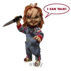 Mezco Child's Play 15Inch Scarred Talking Chucky Figure with Sound