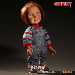 Mezco Child's Play Good Guy Chucky 15 Inch Talking Doll Brand New and In Stock