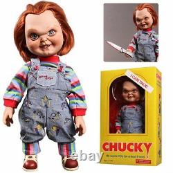 Mezco Child's Play NEW Sneering Chucky 15-Inch Talking Doll Good Guy Box