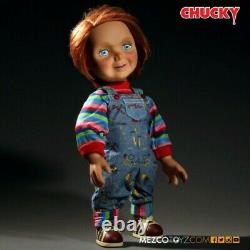 Mezco Child`s Play Talking Good Guys Chucky 15`` Doll Happy Face